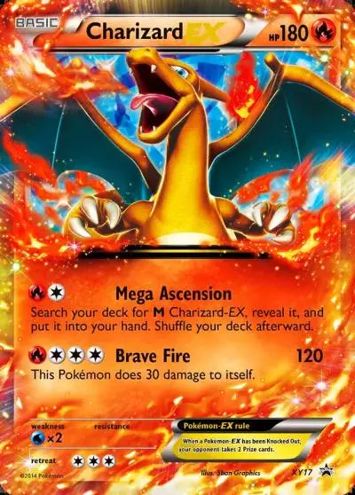 Charizard-EX XY17/211 XY Black Star Promos Pokemon card