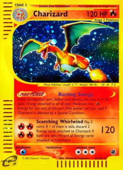 Charizard 6/165 Expedition Base Set Pokemon card