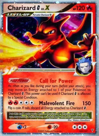 Charizard G LV.X 143/147 Supreme Victors Pokemon card