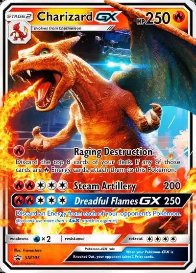 Charizard-GX SM195/248 SM Black Star Promos Pokemon card