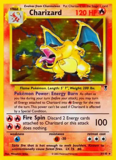 Charizard 3/110 Legendary Collection Pokemon card