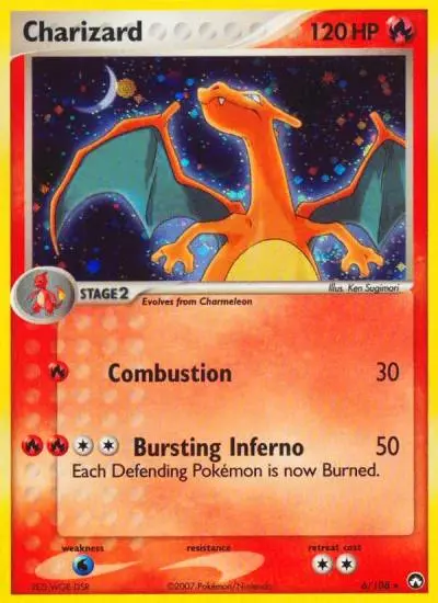 Charizard 6/108 Power Keepers Pokemon card