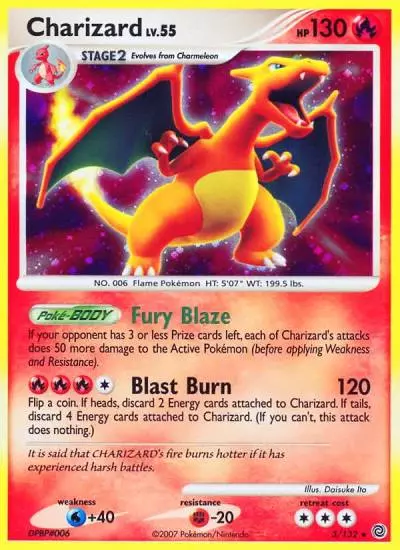 Charizard 3/132 Secret Wonders Pokemon card