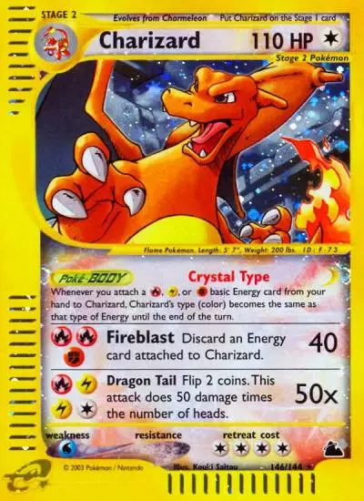 Charizard 146/144 Skyridge Pokemon card