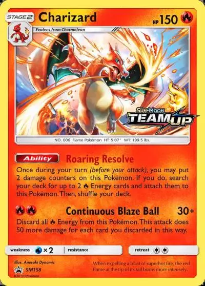 Charizard SM158/248 SM Black Star Promos Pokemon card