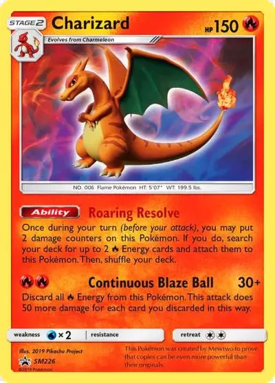 Charizard SM226/248 SM Black Star Promos Pokemon card