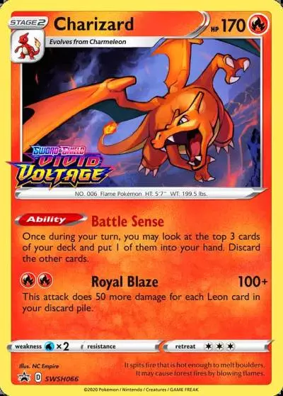 Charizard SWSH066/307 SWSH Black Star Promos Pokemon card