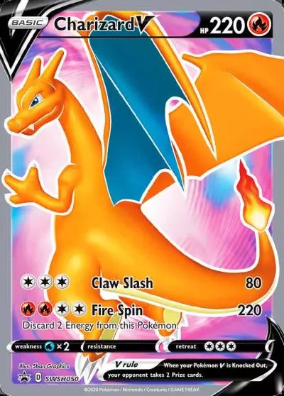 Charizard V SWSH050/307 SWSH Black Star Promos Pokemon card