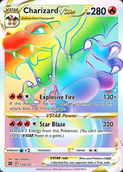Charizard VSTAR 174/172 Brilliant Stars Pokemon card