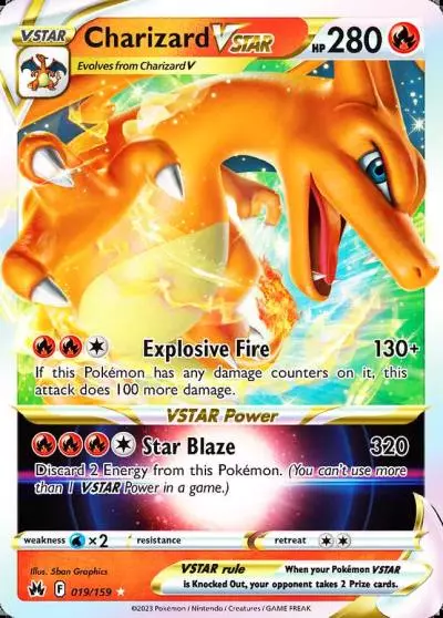 Charizard VSTAR 19/159 Crown Zenith Pokemon card
