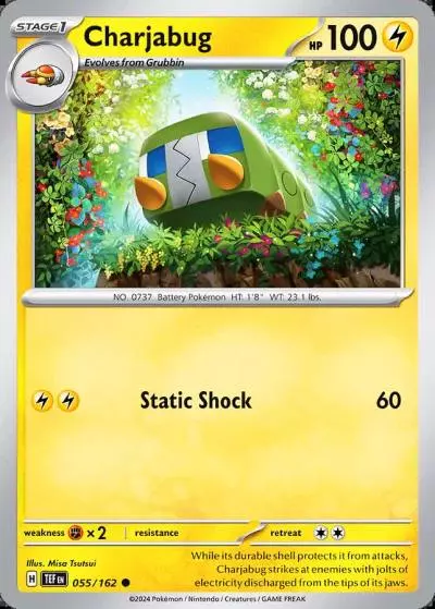 Charjabug 55/162 Temporal Forces Pokemon card