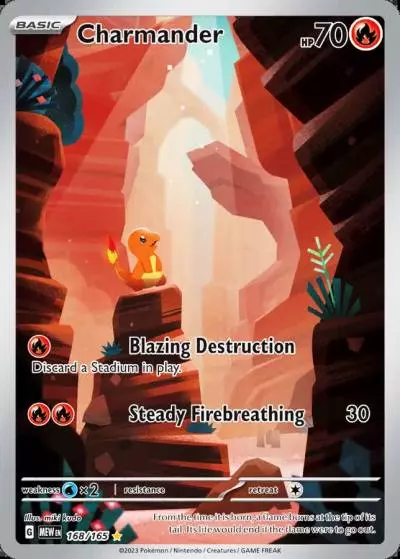 Charmander 168/165 151 Pokemon card