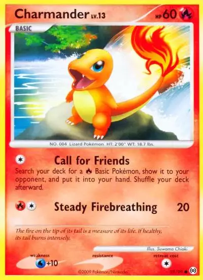 Charmander 59/99 Arceus Pokemon card