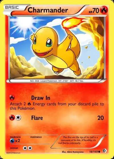 Charmander 18/149 Boundaries Crossed Pokemon card