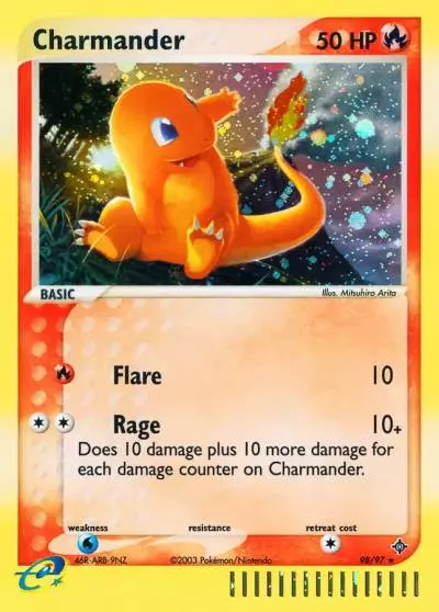 Charmander 98/97 Dragon Pokemon card