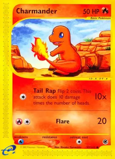 Charmander 97/165 Expedition Base Set Pokemon card