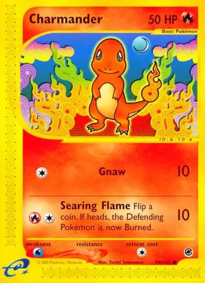 Charmander 98/165 Expedition Base Set Pokemon card