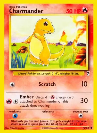 Charmander 70/110 Legendary Collection Pokemon card