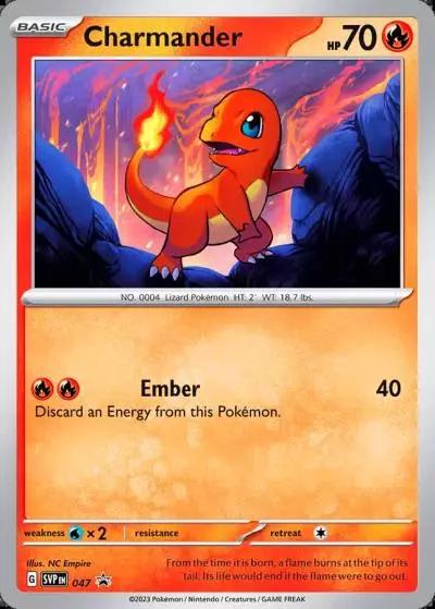 Charmander 47/165 Scarlet & Violet Black Star Promos Pokemon card