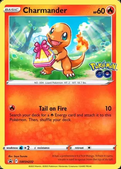 Charmander SWSH232/307 SWSH Black Star Promos Pokemon card