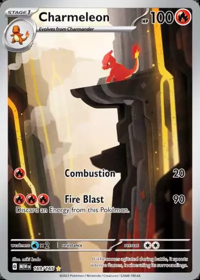 Charmeleon 169/165 151 Pokemon card