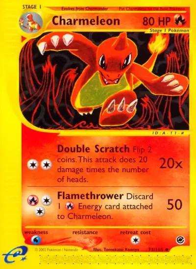 Charmeleon 73/165 Expedition Base Set Pokemon card