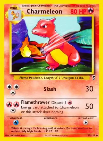 Charmeleon 37/110 Legendary Collection Pokemon card