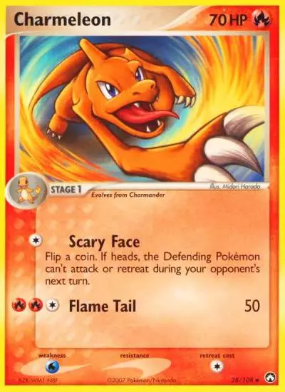 Charmeleon 28/108 Power Keepers Pokemon card