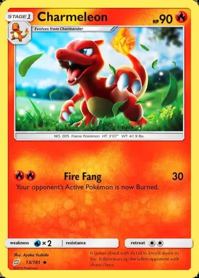 Charmeleon 13/181 Team Up Pokemon card