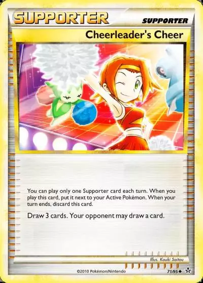 Cheerleader's Cheer 71/95 HS—Unleashed Pokemon card