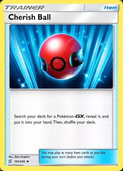 Cherish Ball 191/236 Unified Minds Pokemon card