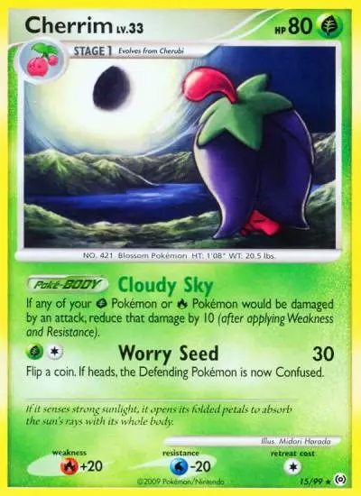 Cherrim 15/99 Arceus Pokemon card