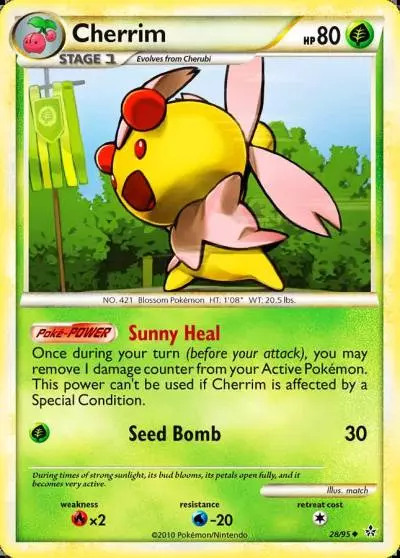 Cherrim 28/95 HS—Unleashed Pokemon card