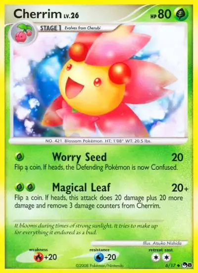 Cherrim 6/17 POP Series 8 Pokemon card