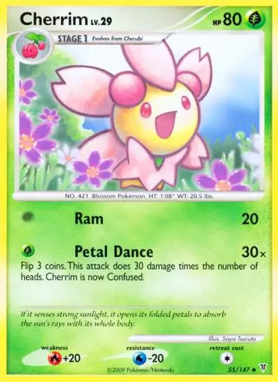 Cherrim 55/147 Supreme Victors Pokemon card