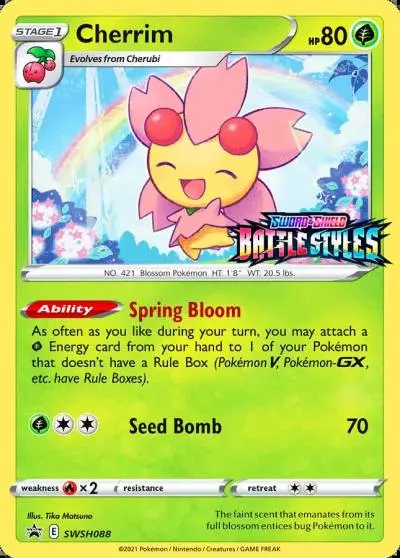 Cherrim SWSH088/307 SWSH Black Star Promos Pokemon card