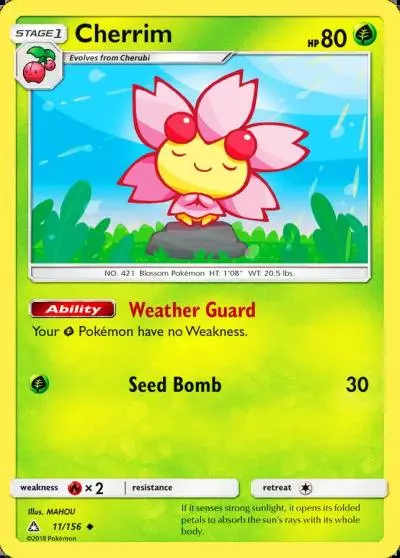 Cherrim 11/156 Ultra Prism Pokemon card