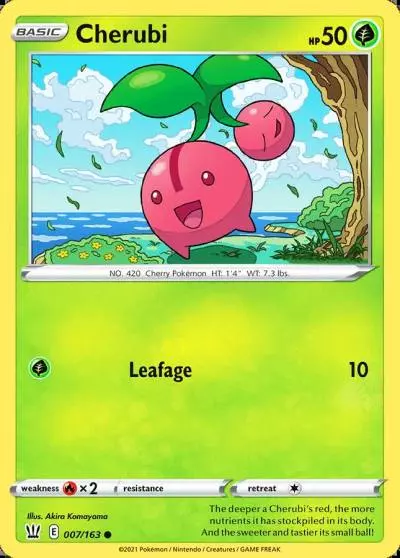 Cherubi 7/163 Battle Styles Pokemon card