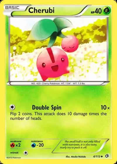 Cherubi 4/113 Legendary Treasures Pokemon card