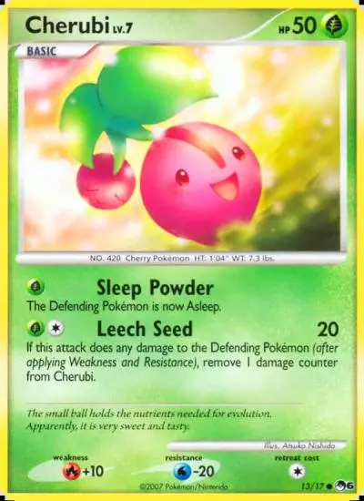 Cherubi 13/17 POP Series 6 Pokemon card