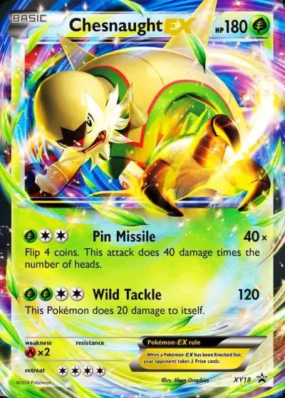 Chesnaught-EX XY18/211 XY Black Star Promos Pokemon card