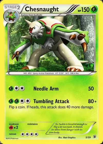 Chesnaught 5/39 Kalos Starter Set Pokemon card