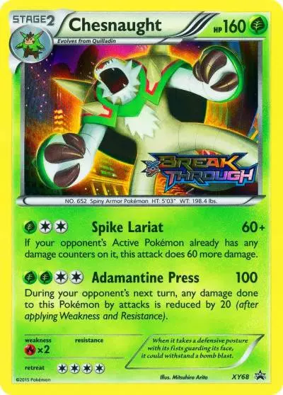 Chesnaught XY68/211 XY Black Star Promos Pokemon card