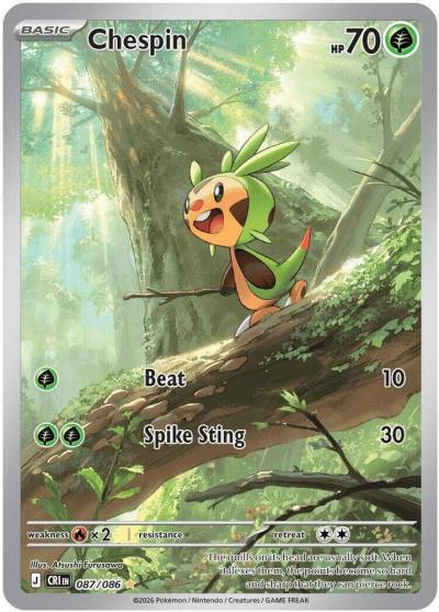 Chespin 87/86 Chaos Rising Pokemon card