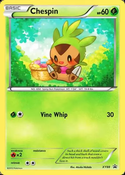 Chespin XY88/211 XY Black Star Promos Pokemon card