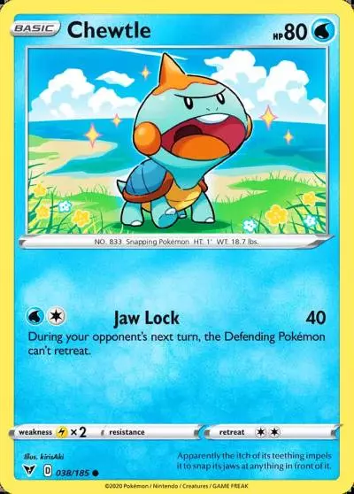 Chewtle 38/185 Vivid Voltage Pokemon card