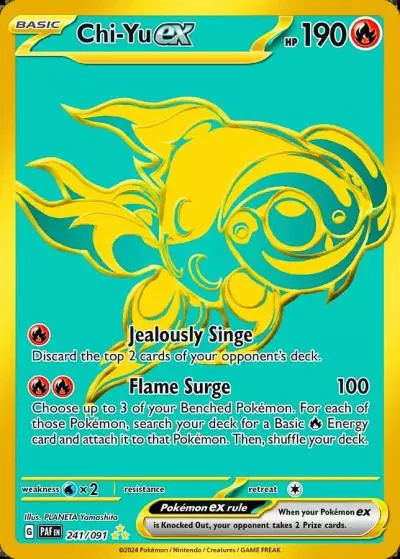 Chi-Yu ex 241/91 Paldean Fates Pokemon card