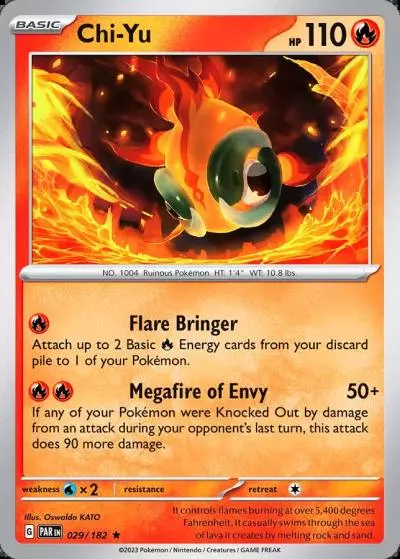 Chi-Yu 29/182 Paradox Rift Pokemon card