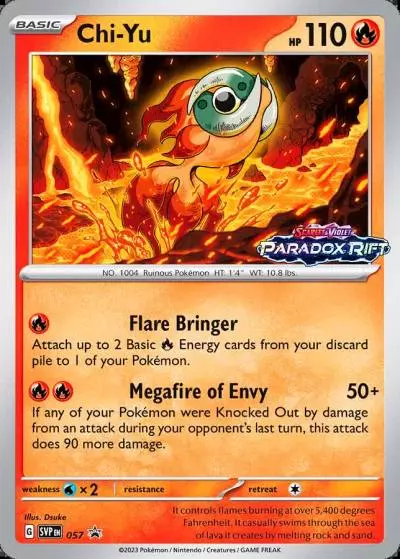 Chi-Yu 57/165 Scarlet & Violet Black Star Promos Pokemon card