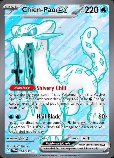 Chien-Pao ex 236/193 Paldea Evolved Pokemon card